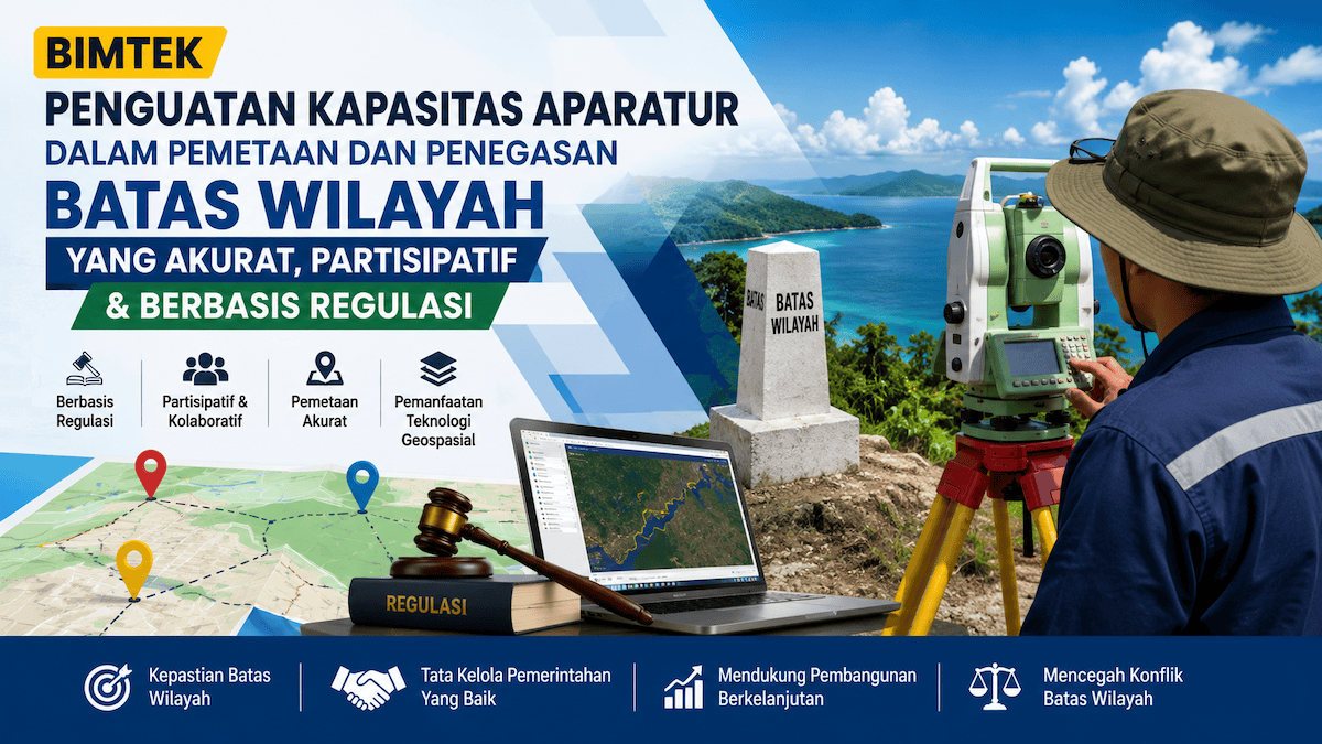 Bimtek Penguatan Kapasitas Aparatur dalam Pemetaan dan Penegasan Batas Wilayah yang Akurat, Partisipatif, dan Berbasis Regulasi